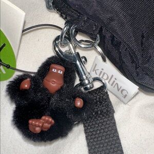 Kipling Lowie Wristlet Wallet Black Tonal